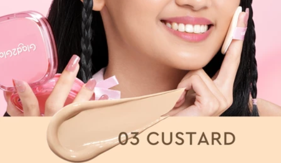 GuangZhou DAAI Cosmetics Manufacture Glad2Glow Perfect Cover Cushion 03 Custard