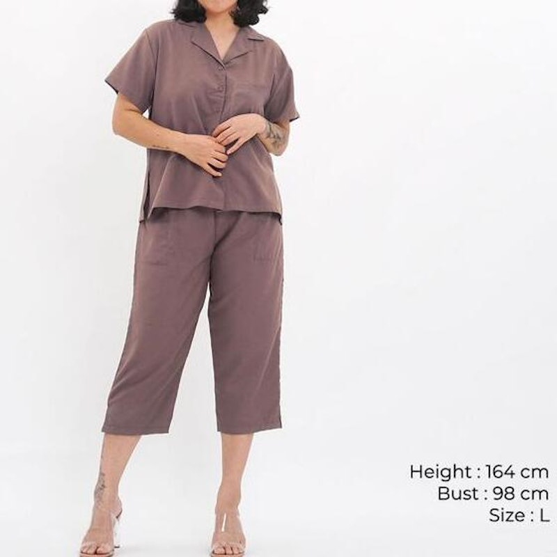 Nyonya Piyama Comfy Pajamas 7/8 Pants 4
