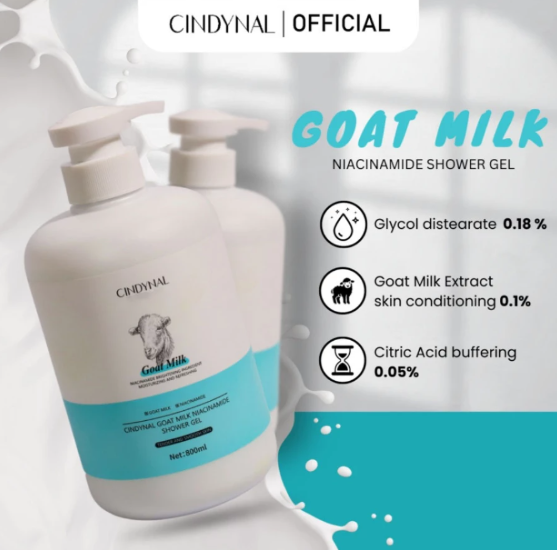 Cindynal Goat Milk Niacinamide Shower Gel 3