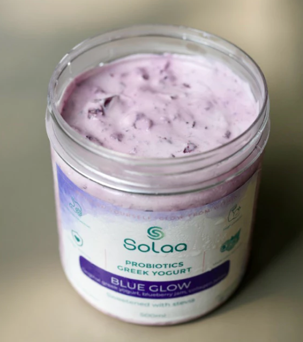  Solaa Probiotics Greek Yogurt Blue Glow