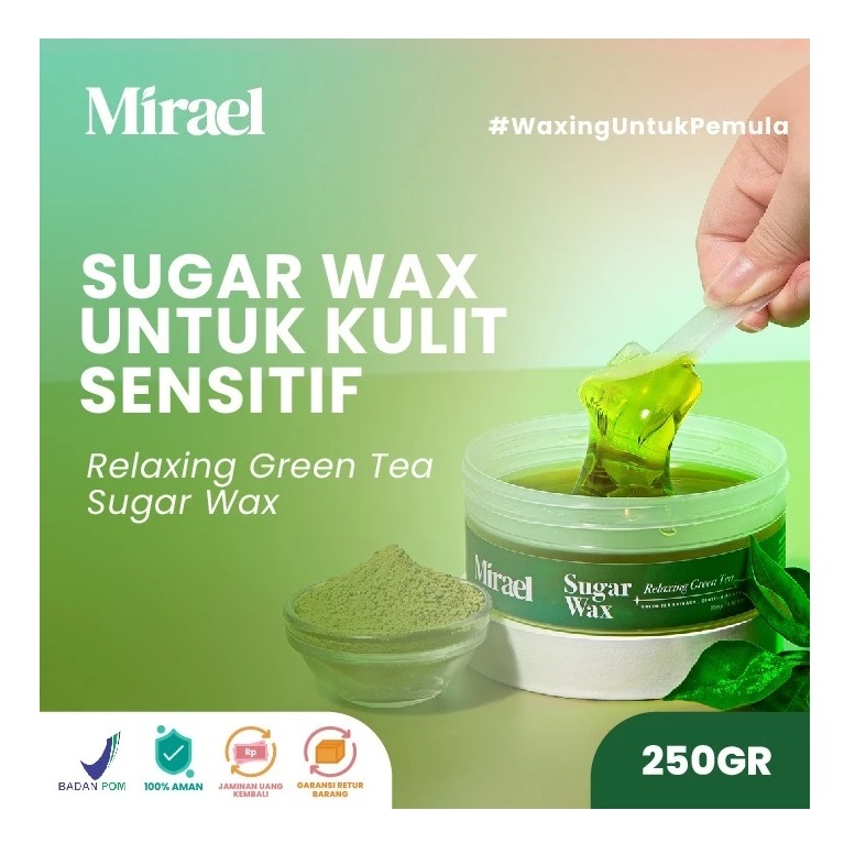 Mirael Natural Indonesia Mirael Relaxing Green Tea Sugar Wax