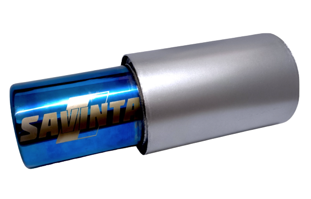 Knalpot Racing Mobil Bass Ujung Stainless Biru Inlet 2 inc 1