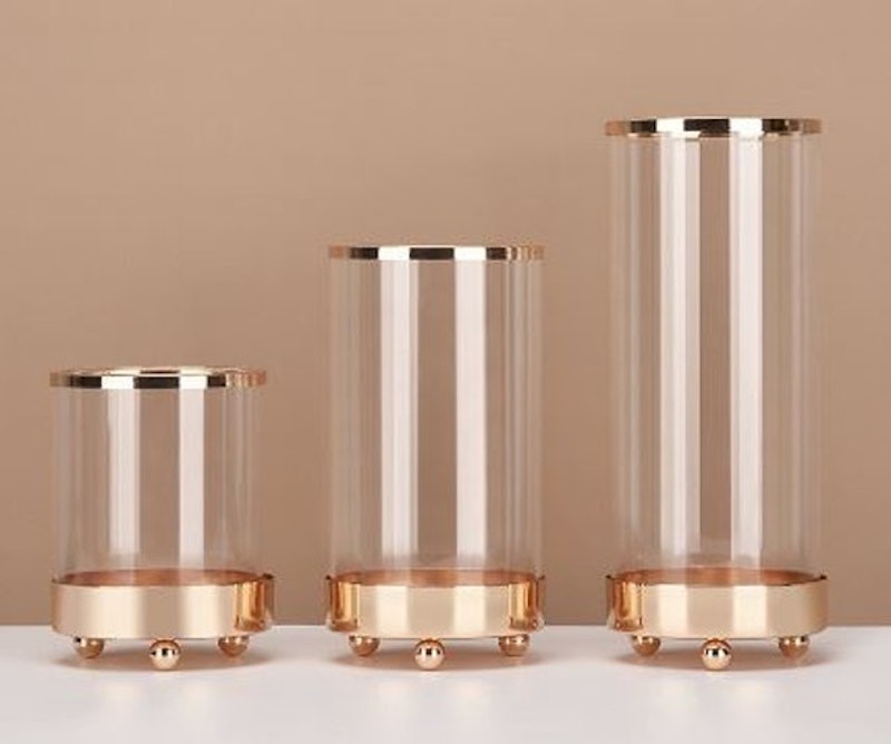 Gold Glass Vase 2