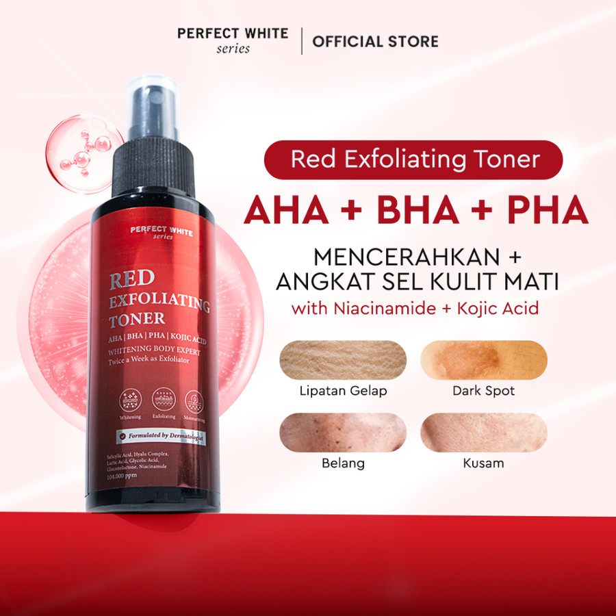  PERFECT WHITE Red Exfoliating Body Toner