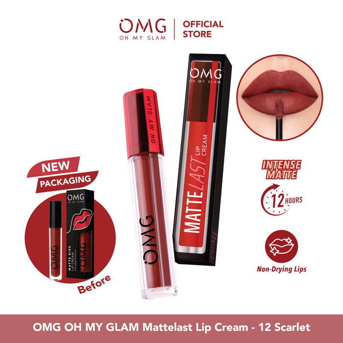 Paragon Technology and Innovation OMG Mattelast Lip Cream 12 Scarlet 