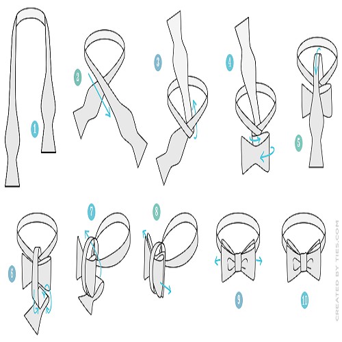 Pattern Untied Bow Tie 5