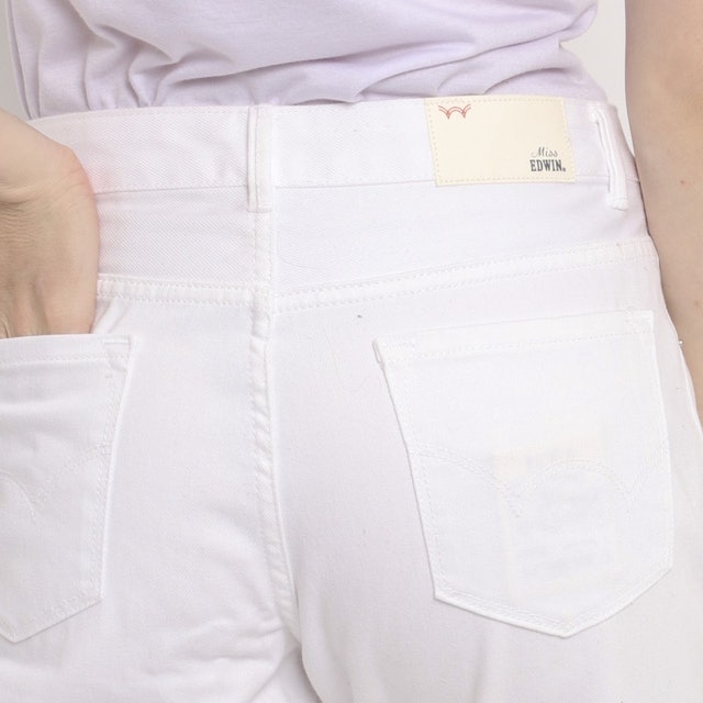 ASHLEY WHITE Celana Panjang Jeans Denim Wanita 5