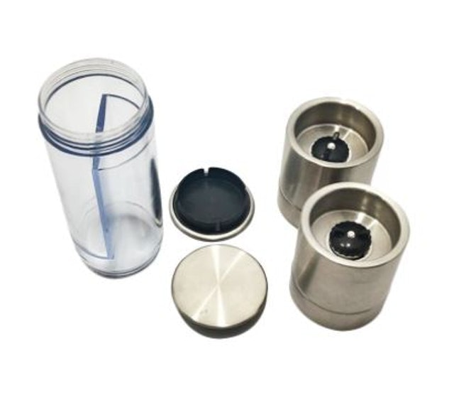  Cook's Habit 2 in 1 Heavy Duty Pepper Grinder