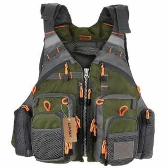Outdoor Breathable Fishing Life Vest Superior 209lb Buoyancy