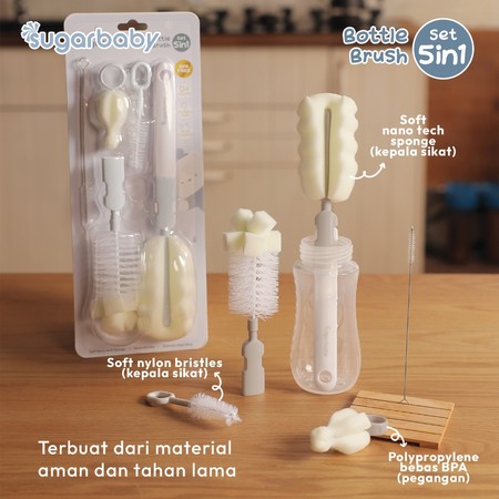 Kindalin Utama Internasional  Sugarbaby Bottle Brush Set 5 in 1