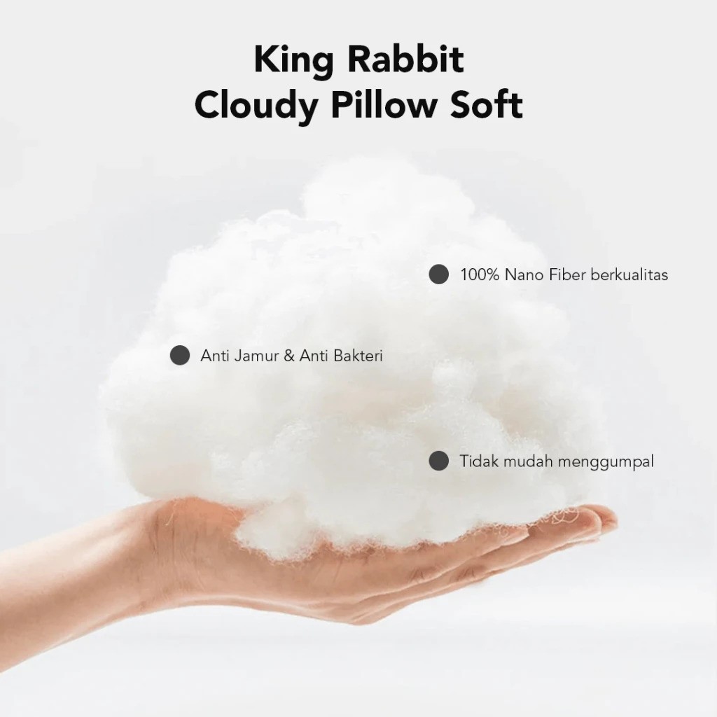  King Rabbit Cloudy Pillow Soft