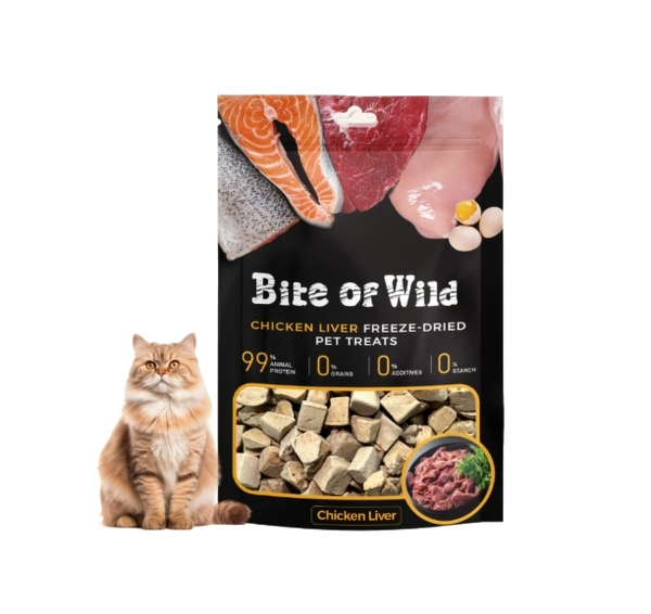 Bite of Wild Chicken Liver Freeze Dried Pet Treats