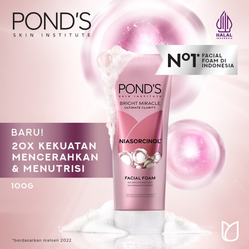 Pond's Bright Miracle Ultimate Clarity Niasorcinol Facial Foam 3