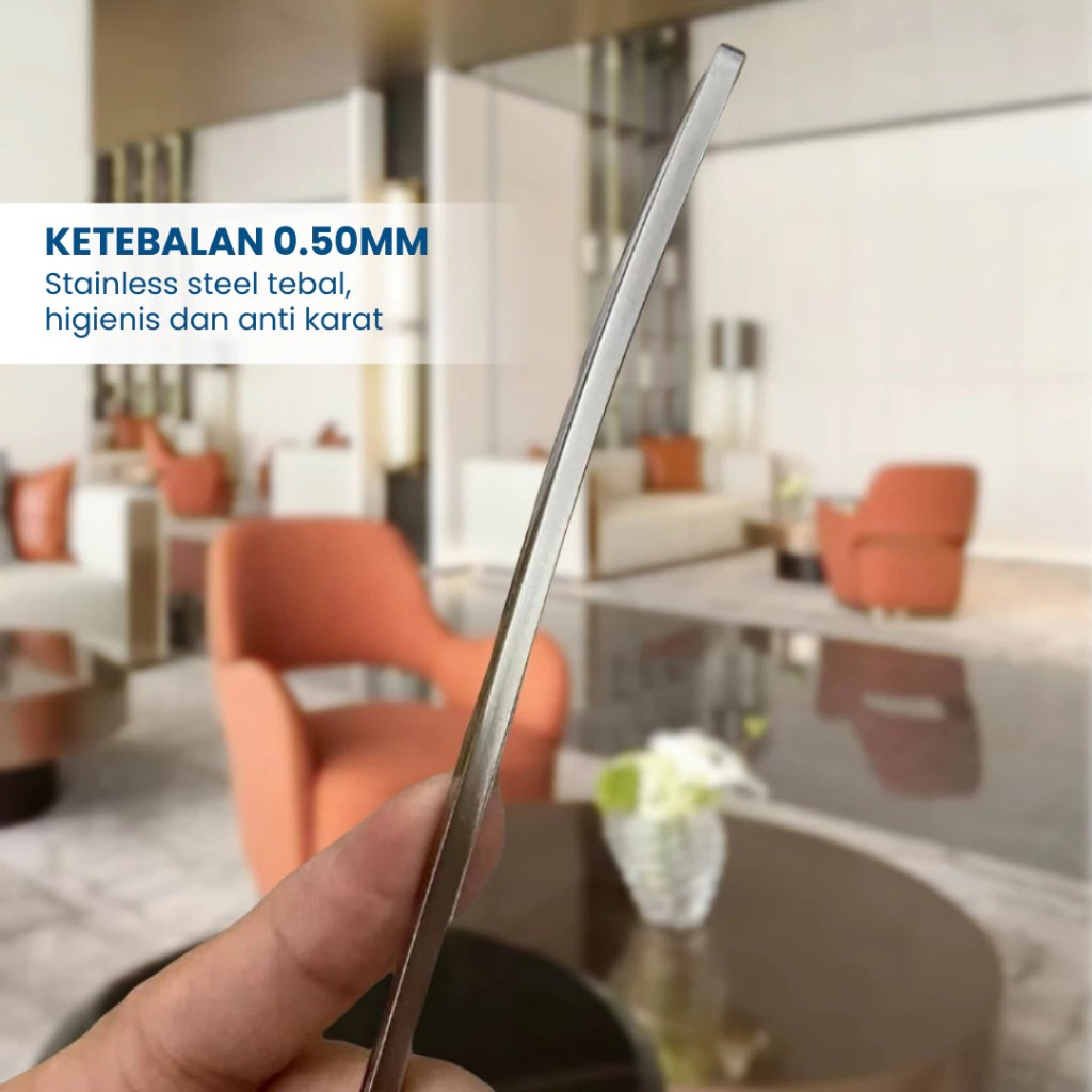  JOYCOOK Sendok Motif Silver