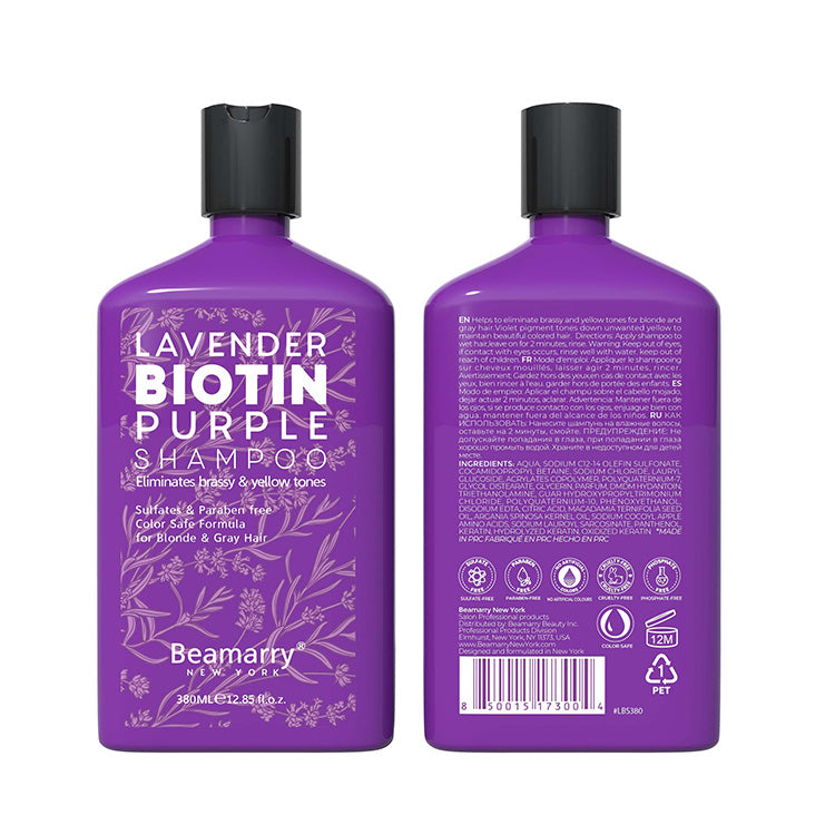 Beamarry Indonesia Makmur Beamarry New York Lavender Biotin Purple Shampoo 
