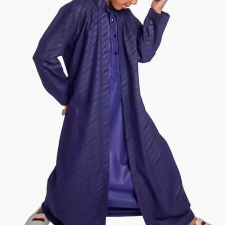 FOBDG FOBDG Jubah Anak Shaquille Motif Embos Batik Miring