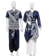 Assojar Couple Tenun / Vneck Shirt x Blus Danastri (NAVY) 1
