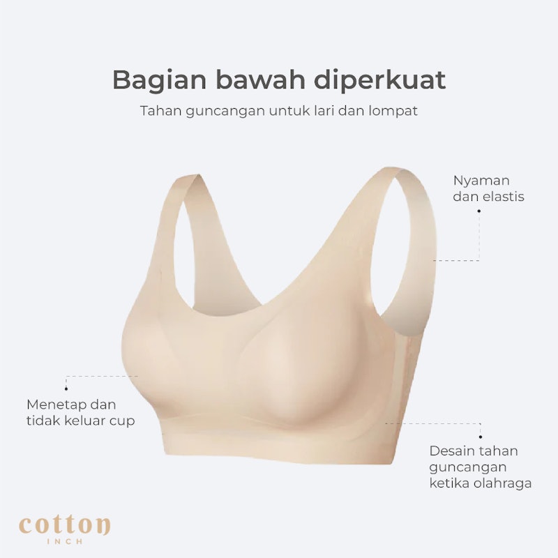 Cotton Inch Seamless Sport Bra 3