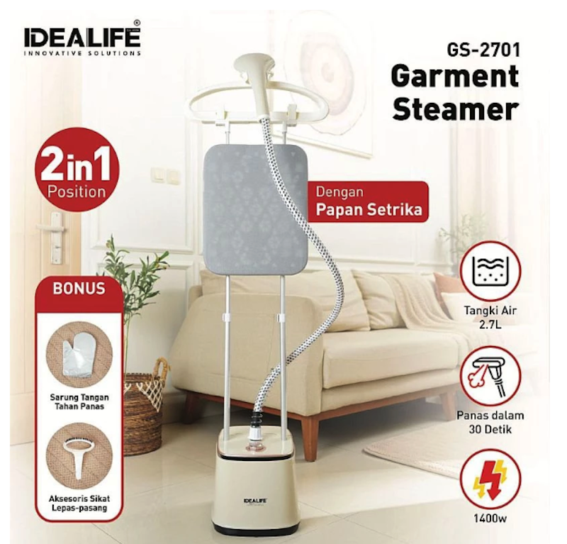 IDEALIFE Stand Garment Steamer 2