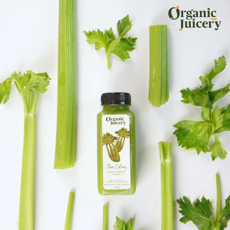Organic Juicery Cold Pressed Juice Pure Celery Juice 2