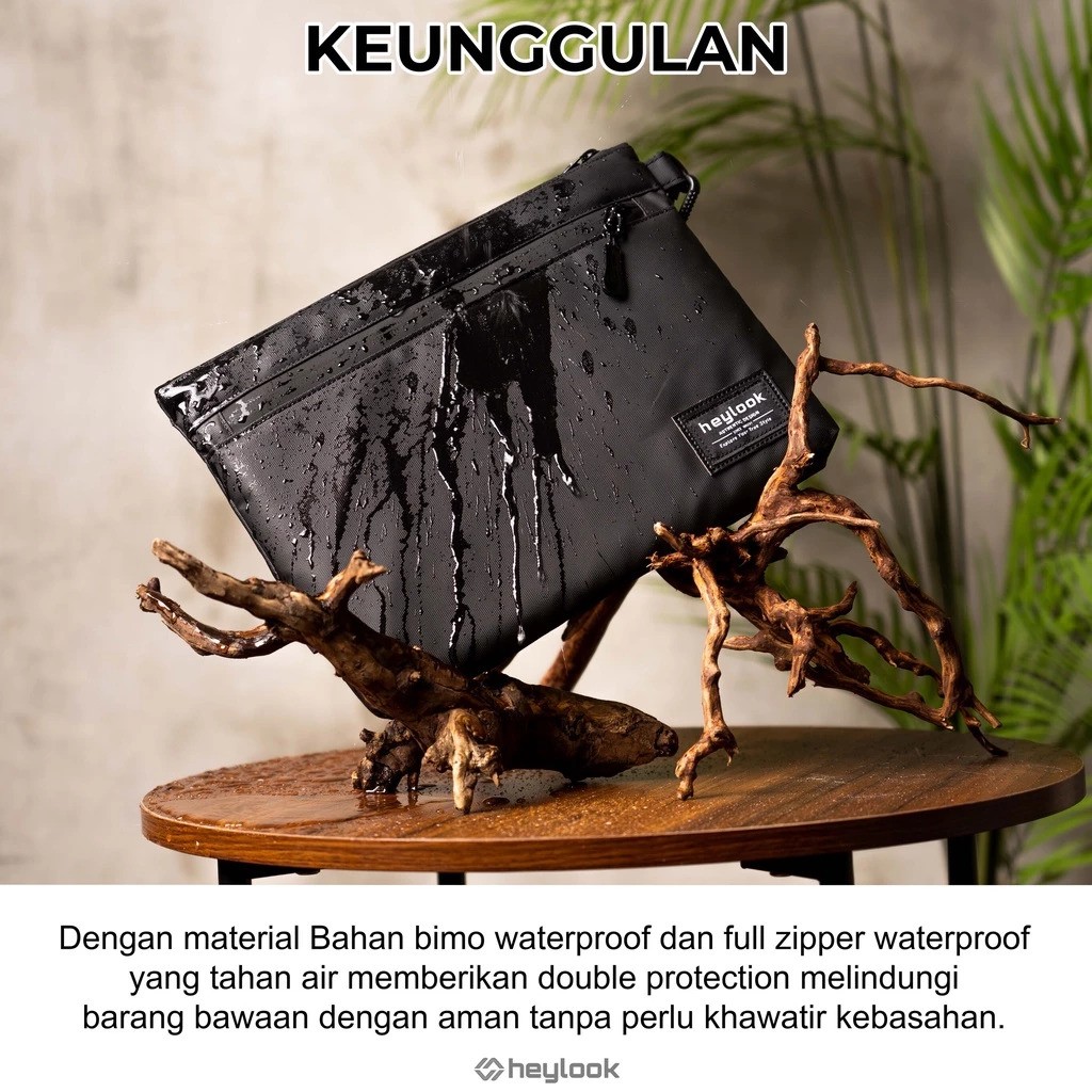 Mako Anugerah Kreasindo HEYLOOK Clutch Bag Pria Noris Waterproof