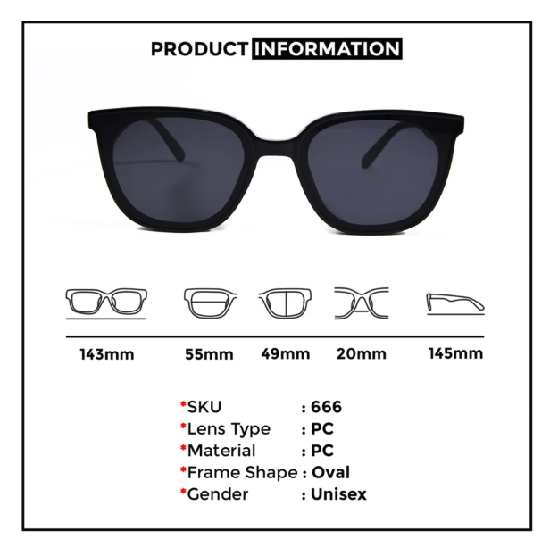  Berrybarton Cat Eye Outdoor Sunglasses Anti UV 666