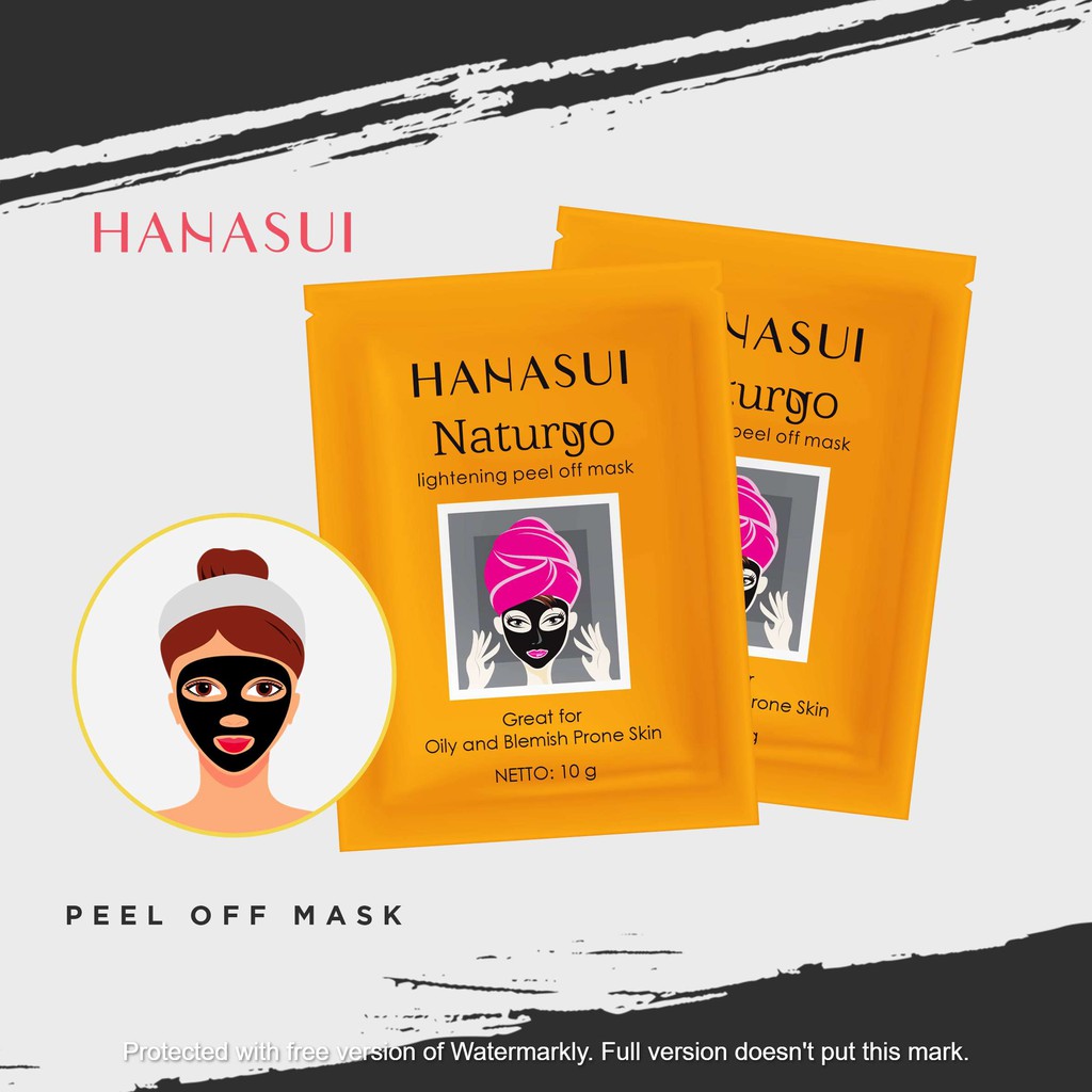 Hanasui Naturgo Peel Off Mask Black 4