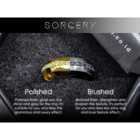 Sorcery Sorcery 925 Silver Ring INF 18K Gold