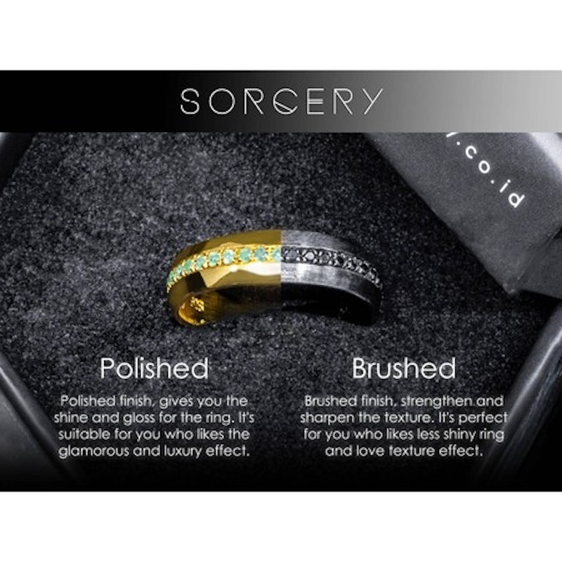 Sorcery 925 Silver Ring INF 18K Gold 3