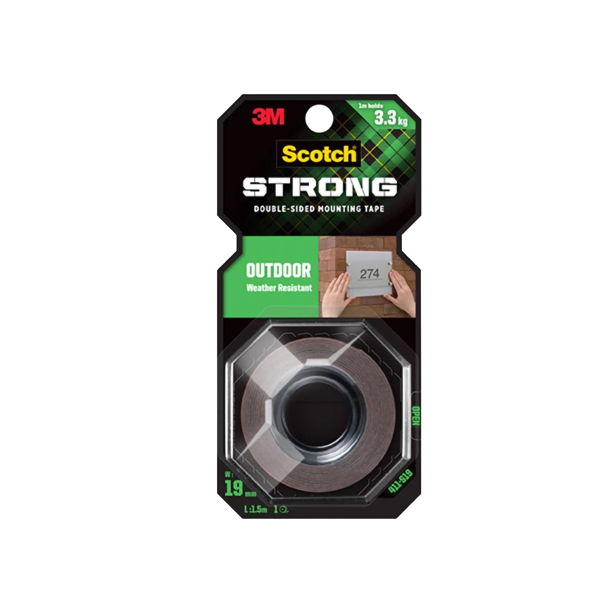 3M™ Scotch® Double Sided-Mounting Tape 19 mm x 1,5 m