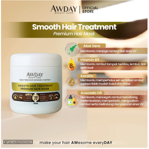 Awday Beauty Care Awday Smooth Hair Treatment Premium Hair Mask
