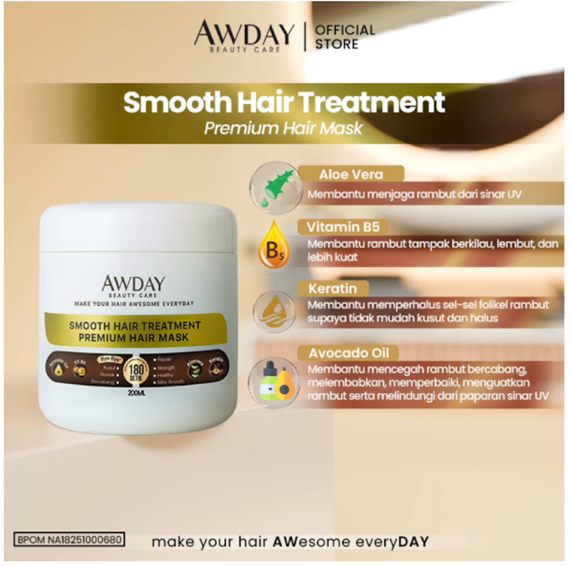 Awday Smooth Hair Treatment Premium Hair Mask 3