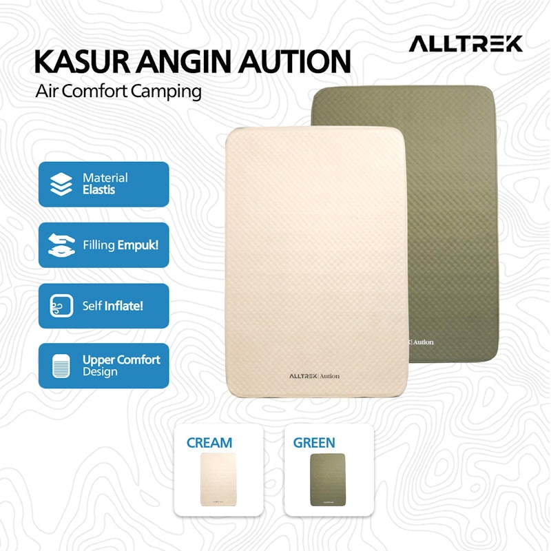 ALLTREK Aution Matras Kasur Angin Comfort Foam Camping Double 5