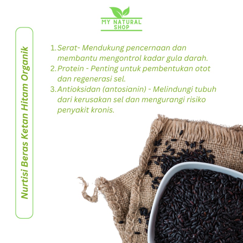 My Natural Shop Tepung Ketan Hitam Organik 3