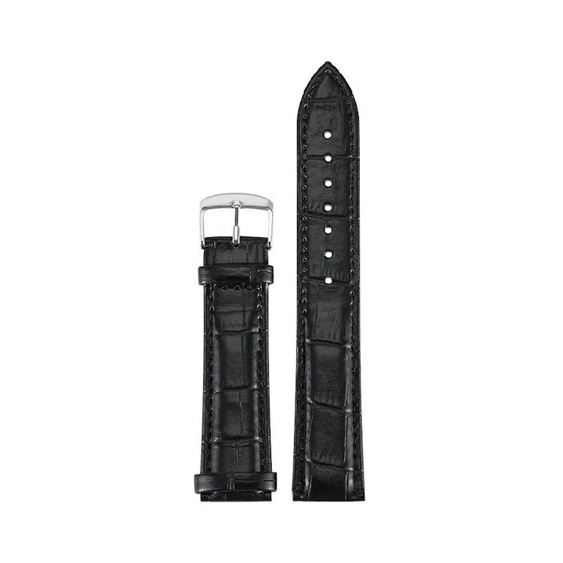 Olevs Strap Jam Tangan Tali Kulit 20 mm Hitam 1