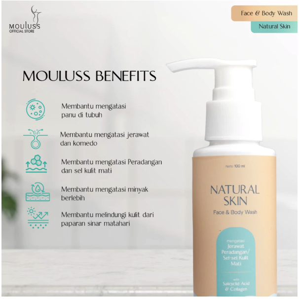  Mouluss Natural Skin Face & Body Wash