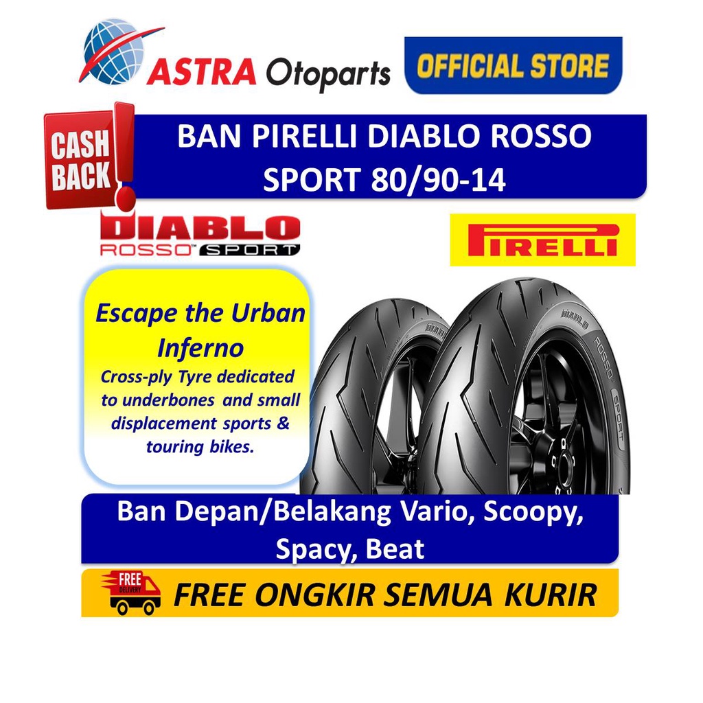 PIRELLI Diablo Rosso Sport 80/90-14