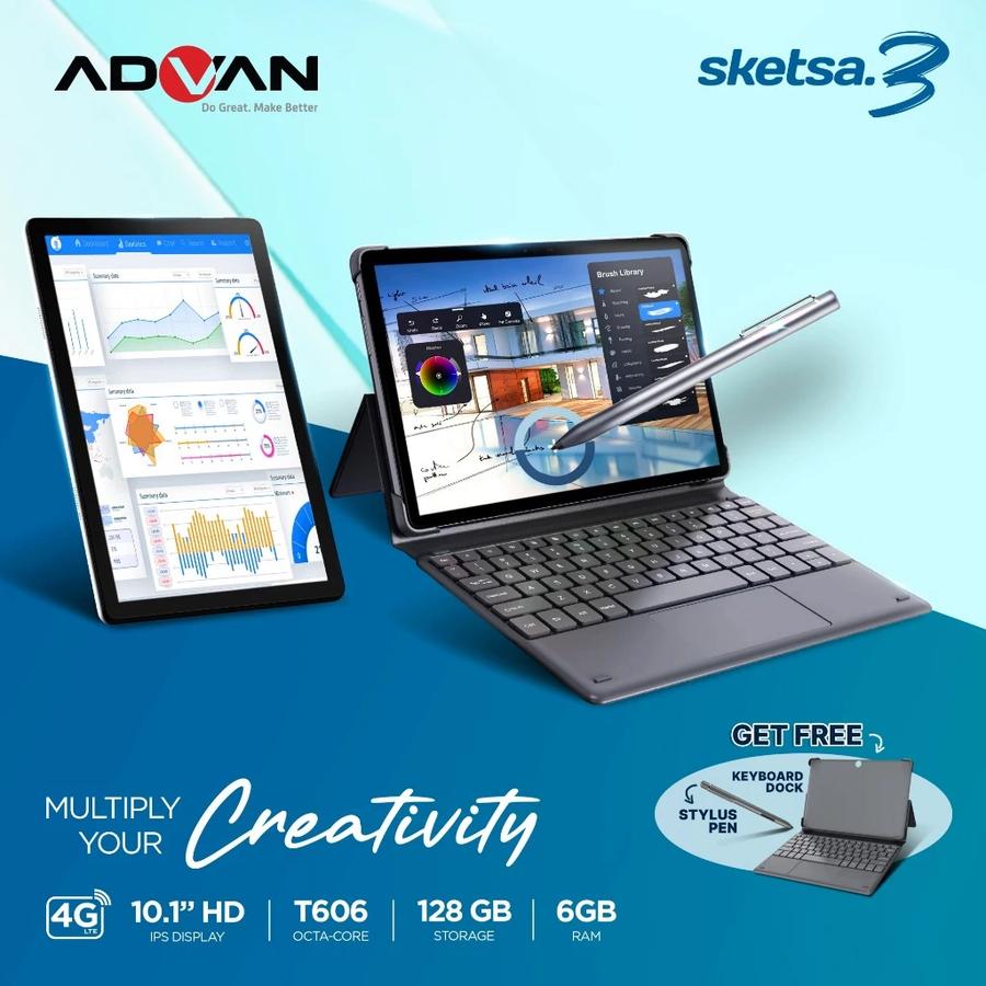 Bangga Teknologi Indonesia ADVAN Tab Sketsa 3 (6/128 GB)