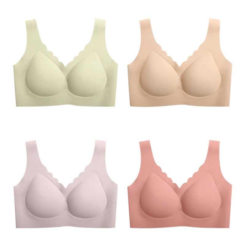 Hisilicon Seamless Sport Push Up Bra Set Tanpa Kawat 2