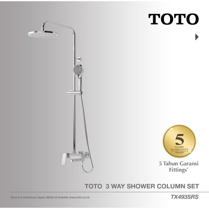 Surya Toto Indonesia Toto 3 Way Shower Column Set TX493SRS
