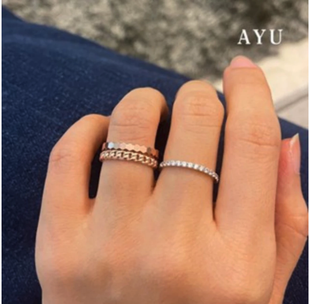 Ayu Sejati AYU Gold Honey Bee Mine Stack White Gold