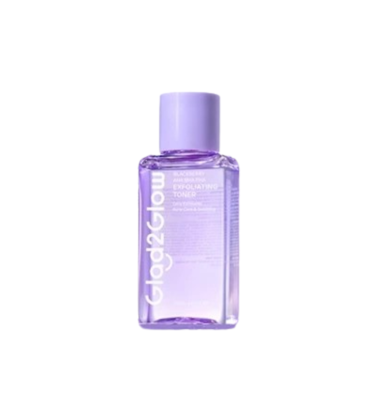 Glad2Glow Blackberry AHA BHA PHA Daily Exfoliating Toner 1