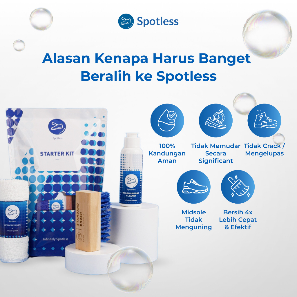 Bersih Seperti Baru Spotless Shoe Cleaner Starter Kit