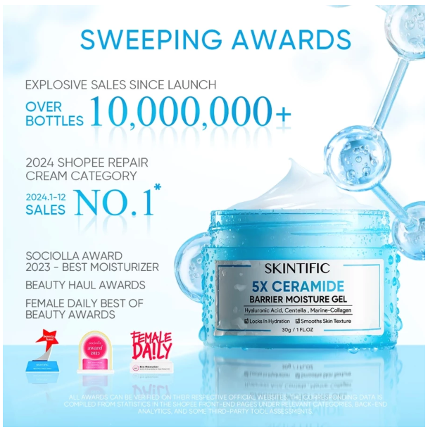 SKINTIFIC Cosmetics SKINTIFIC 5X Ceramide Barrier Moisturizer Gel