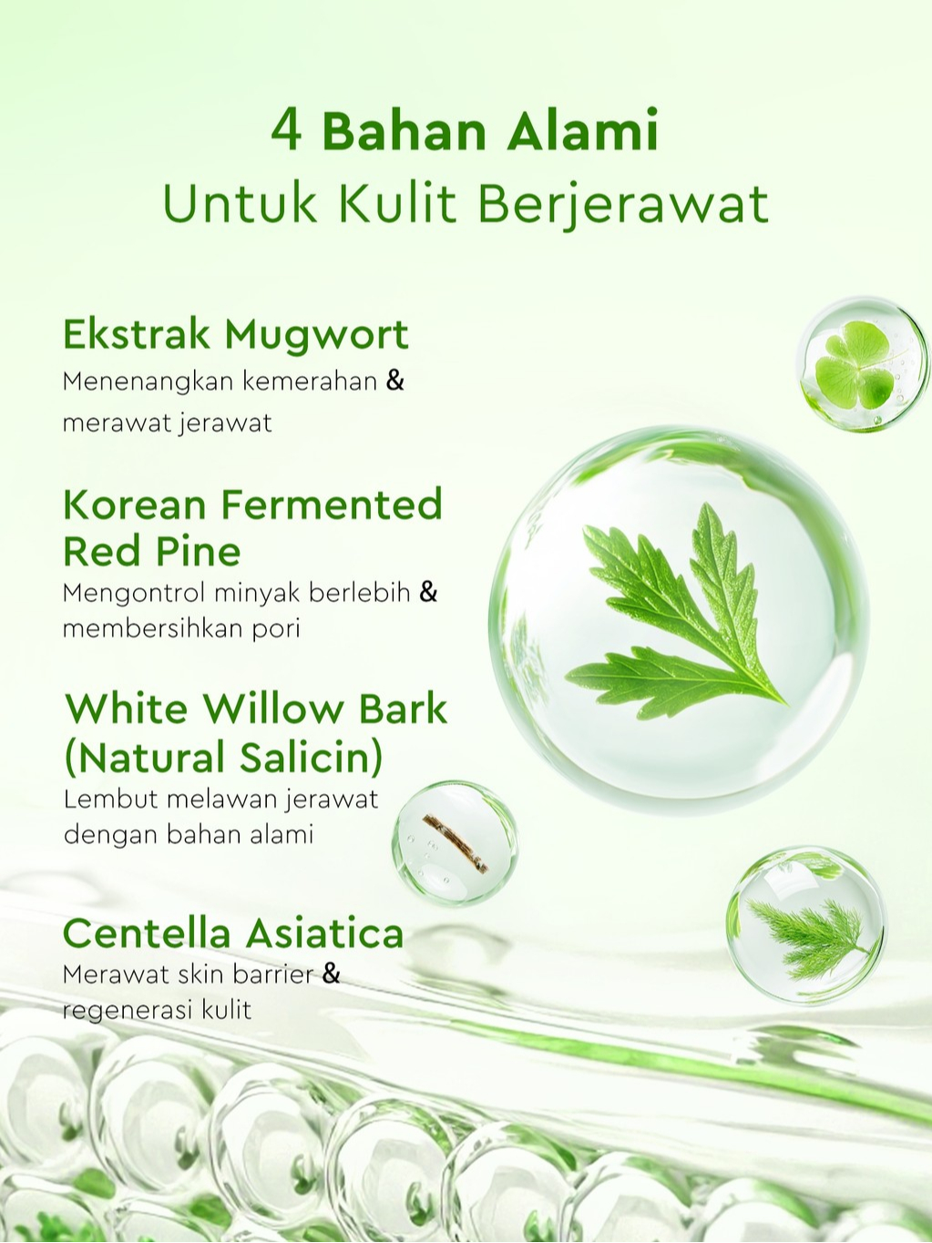 Suntone Wisdom Indonesia Glad2Glow Advanced Mugwort Acne Gel Mask