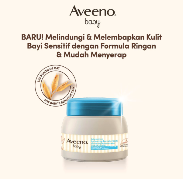 Johnson & Johnson Indonesia Aveeno Baby Daily Moisture Hydrating Facial Cream