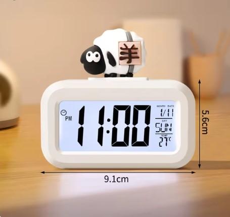  Jam Meja Karakter Digital Alarm LED