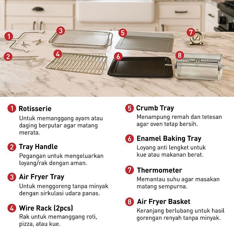 Idealife Makmur Idealife Multi Function Oven MO-3801