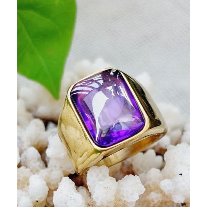 Cincin Kecubung Amathyst Brazil