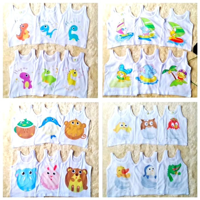  BabyToys Singlet Bayi Motif